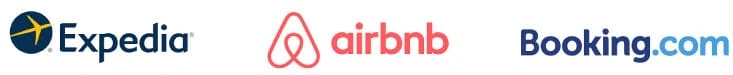 Expedia, Airbnb, Booking.com