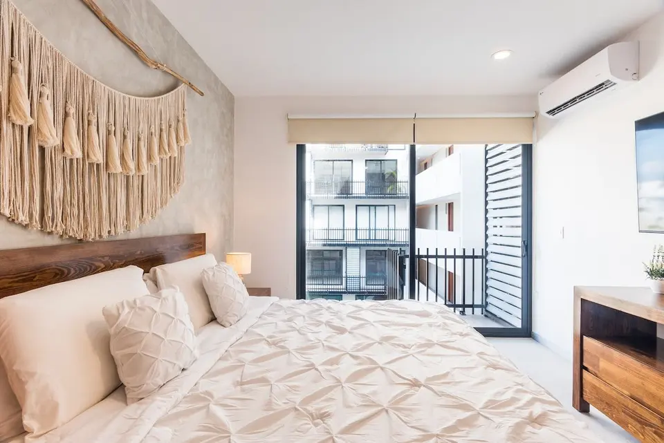 Spacious king-size bed for maximum comfort.