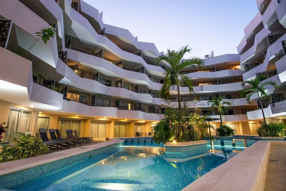 Another view of the resort pool area.