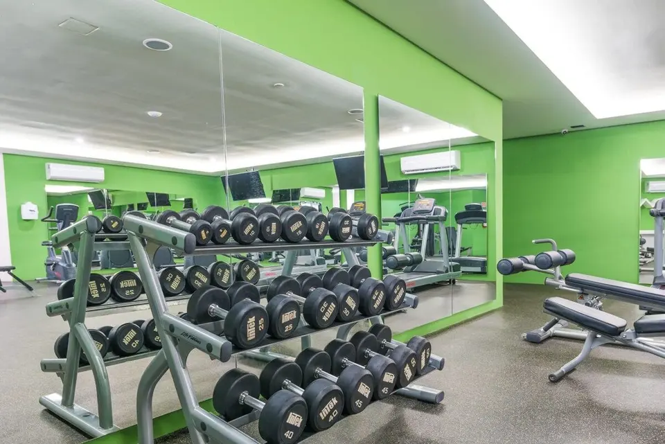 Well-equipped gym; stay active on vacation.