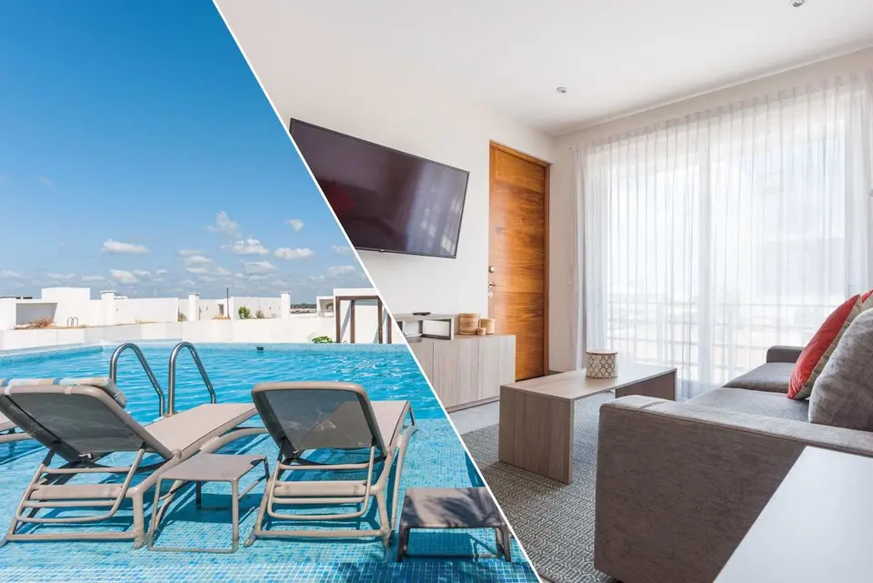 Poolside relaxation meets modern living. The best of both worlds!