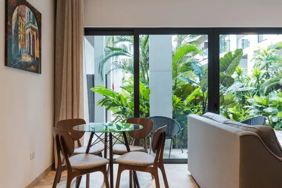 Enjoy meals in the stylish dining area.