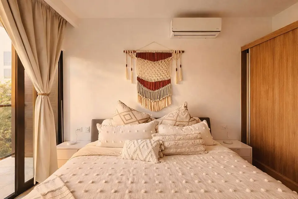 Well-appointed bedroom with all your necessities.