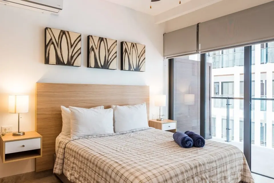 A room so comfortable you'll feel at home... but close to the beach