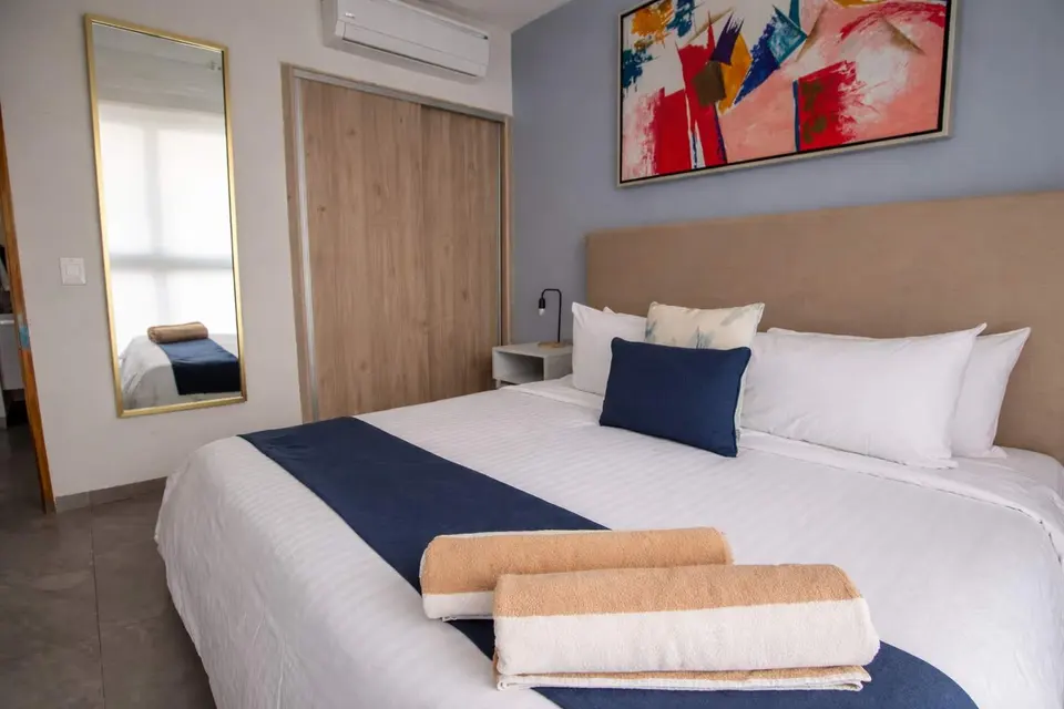 Wake up refreshed in your comfortable bedroom.