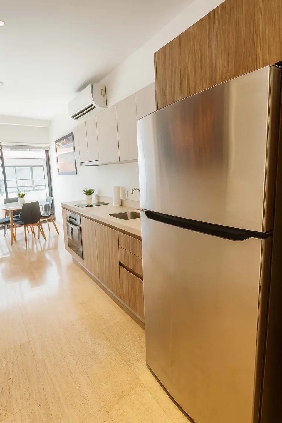 Fully equipped kitchen for long stays