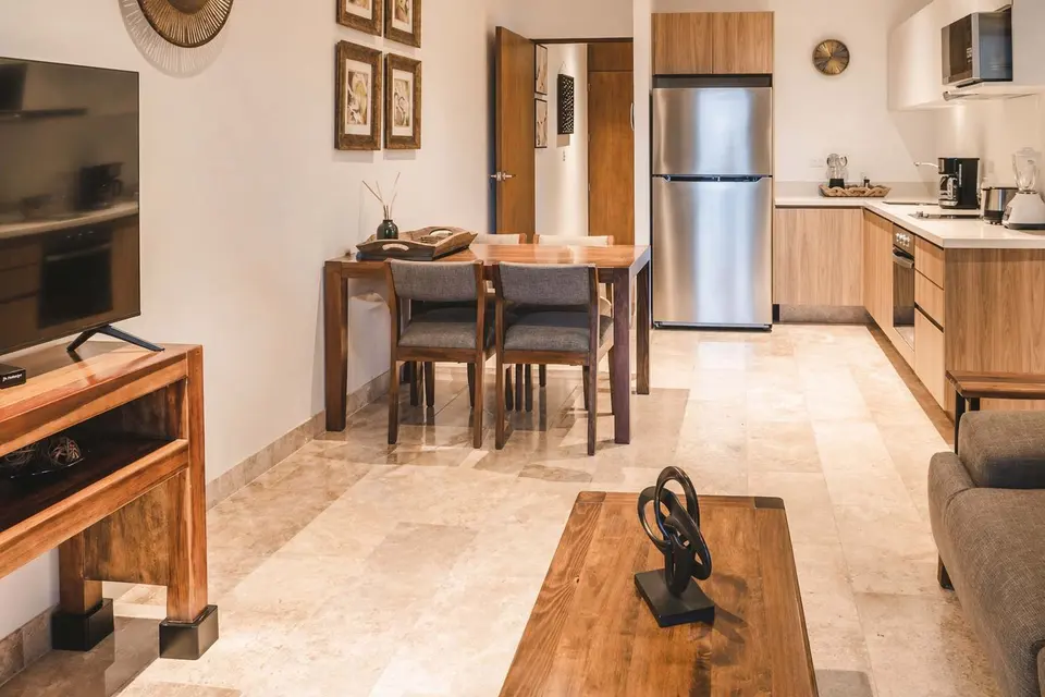 Modern kitchenette – fully equipped for your culinary needs.