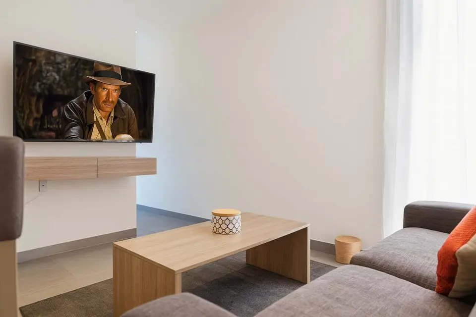 Relax in our stylish living area.
