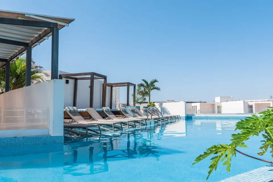 Enjoy the resort pool area.