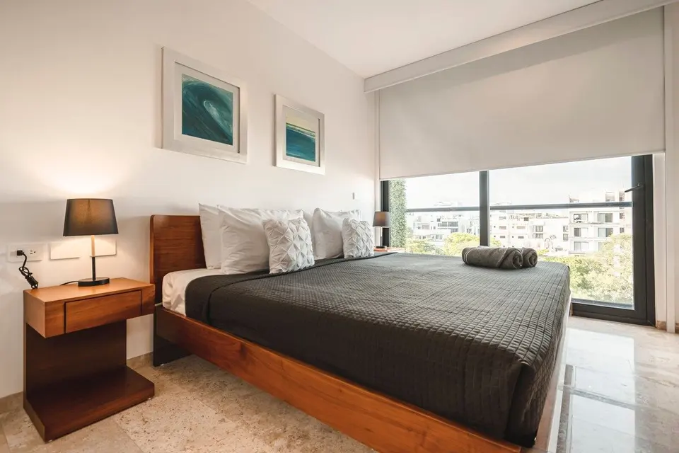 Relax in our king-size bed.