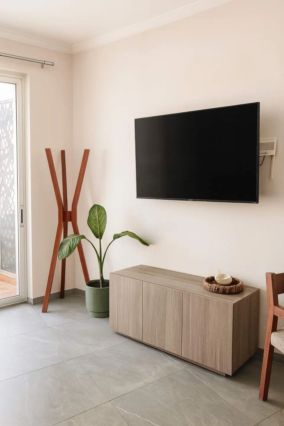 Enjoy the latest shows on the 50” smart TV.