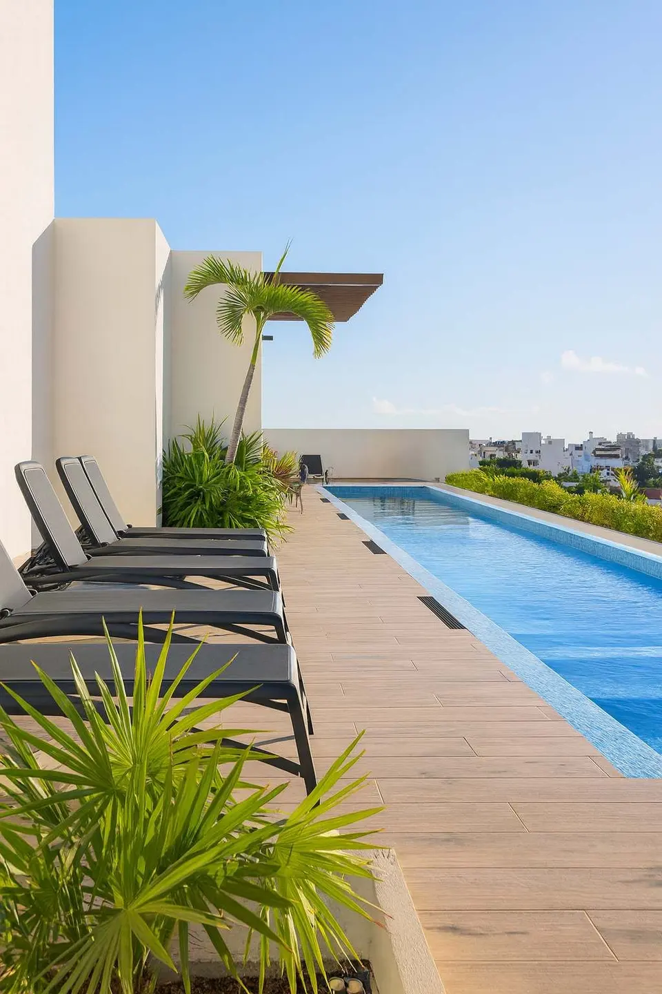 The rooftop is fully equipped so you can simply enjoy the sun and the Caribbean breeze.